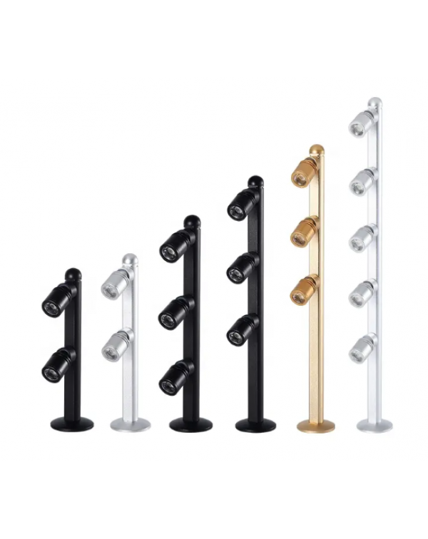 LED showcase pole light for jewelry 
